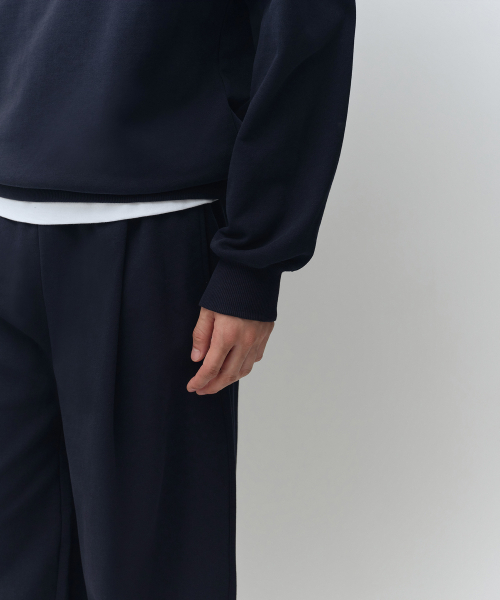 MUSINSA STANDARD（ムシンサスタンダード）の「クォーター ジャケット スウェットシャツ [ネイビー]（スウェット・メンズ・その他・SMALL/MEDIUM/3XL/2XL/LARGE/X-LARGE）」の8枚目の写真