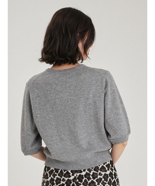Mila Owen(ミラオーウェン)の「カシミヤ混クロップドニットプルオーバー(ニット/セーター・レディース・キャメル/グレー/ライトブルー・F)」の8枚目の写真