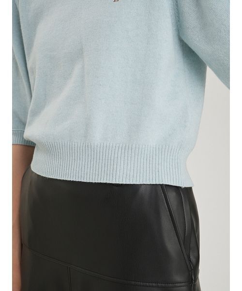 Mila Owen(ミラオーウェン)の「カシミヤ混クロップドニットプルオーバー(ニット/セーター・レディース・キャメル/グレー/ライトブルー・F)」の22枚目の写真
