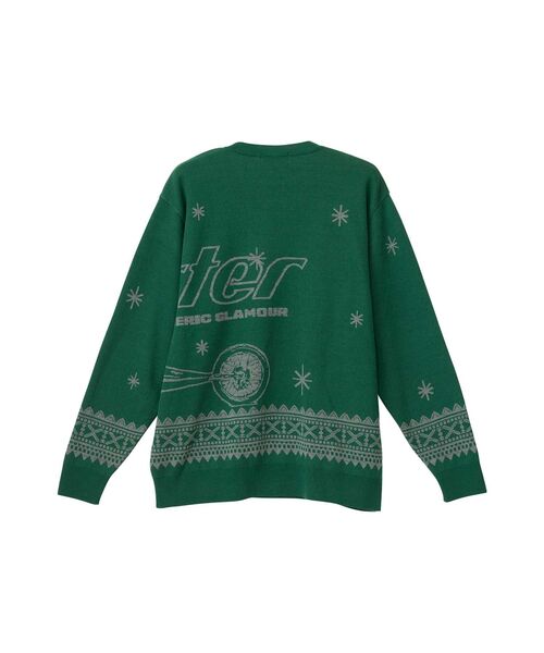 HYSTERIC GLAMOUR（ヒステリックグラマー）の「SPEEDSTERジャカード セーター（ニット/セーター・メンズ・グリーン/ネイビー/ブラック・LARGE/MEDIUM/X-LARGE/SMALL）」の4枚目の写真