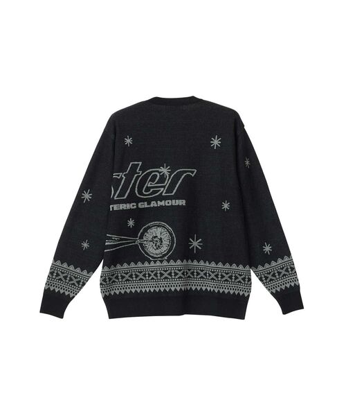 HYSTERIC GLAMOUR（ヒステリックグラマー）の「SPEEDSTERジャカード セーター（ニット/セーター・メンズ・グリーン/ネイビー/ブラック・LARGE/MEDIUM/X-LARGE/SMALL）」の6枚目の写真