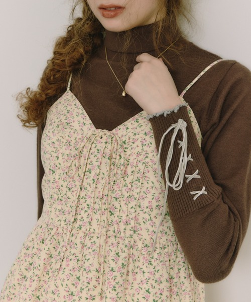 idem(イデム)の「lace cami onepiece / レースキャミワンピース(ワンピース・レディース・ブラウン/ブルー/その他1/ブラック/グリーン/アイボリー/クリーム/ナチュラル/その他2・FREE)」の13枚目の写真