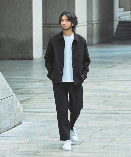 ABAHOUSE GRAY(アバハウスグレイ)の「【セットアップ対応】ストレッチ ルーズ テーパード パンツ / 吸水速乾 / UVカット(スラックス・メンズ・ブラック/ブラウン/チャコールグレー・46/50/48/44)」の4枚目の写真
