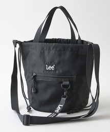 Lee | 【Lee/リー】【撥水ポリエステル素材を使用】巾着ショルダーバッグ 2way仕様 テープチャーム付き デイリーユース(ショルダーバッグ)
