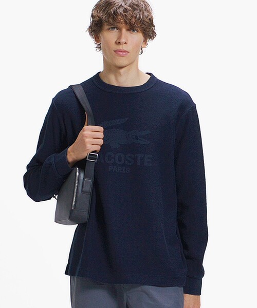LACOSTE(ラコステ)の「インディゴパイル スウェットプルオーバー(スウェット・メンズ・ブルー/インディゴブルー/ブラック・2/3/4/5)」の2枚目の写真