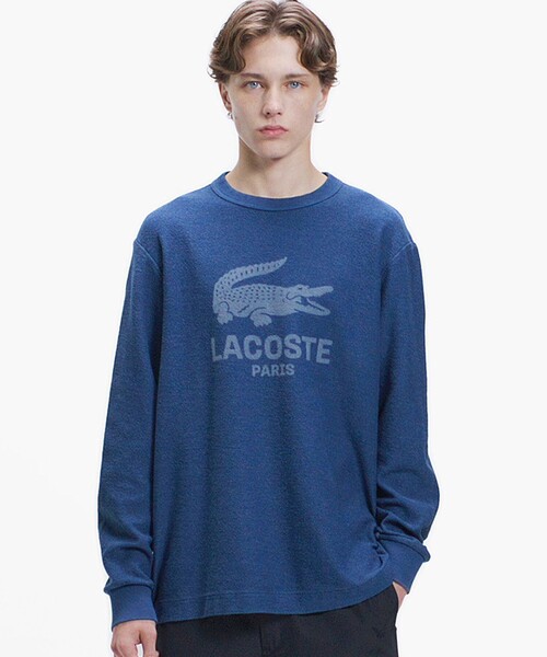 LACOSTE(ラコステ)の「インディゴパイル スウェットプルオーバー(スウェット・メンズ・ブルー/インディゴブルー/ブラック・2/3/4/5)」の3枚目の写真