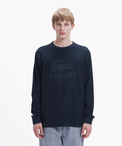 LACOSTE(ラコステ)の「インディゴパイル スウェットプルオーバー(スウェット・メンズ・ブルー/インディゴブルー/ブラック・2/3/4/5)」の1枚目の写真
