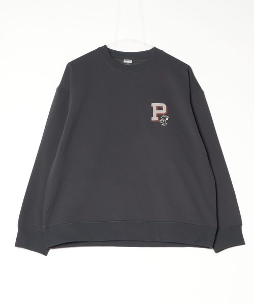 PEANUTS（ピーナッツ）の「ピーナッツ PEANUTS アイヒート 裏毛スウェットシャツ（スウェット・メンズ・グレー/ダークグレー・M/S/L/3L/LL）」の2枚目の写真