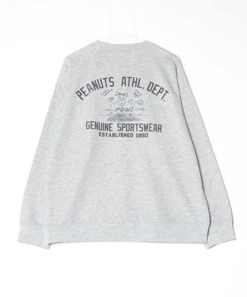 PEANUTS（ピーナッツ）の「ピーナッツ PEANUTS アイヒート 裏毛スウェットシャツ（スウェット・メンズ・グレー/ダークグレー・M/S/L/3L/LL）」の3枚目の写真