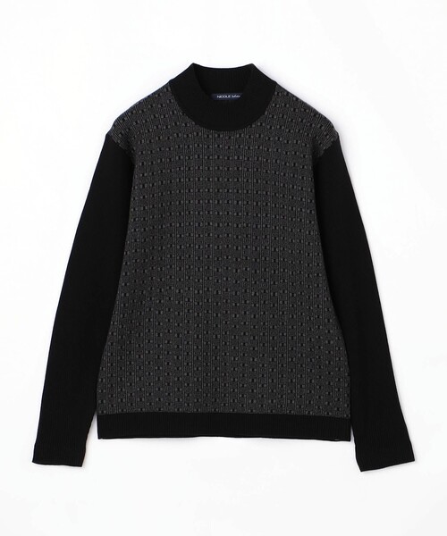 NICOLE selection(ニコルセレクション)の「幾何学柄モックネックニットプルオーバー(ニット/セーター・メンズ・その他2/ボルドー/その他3/ライトグレー・L/M/XL)」の20枚目の写真