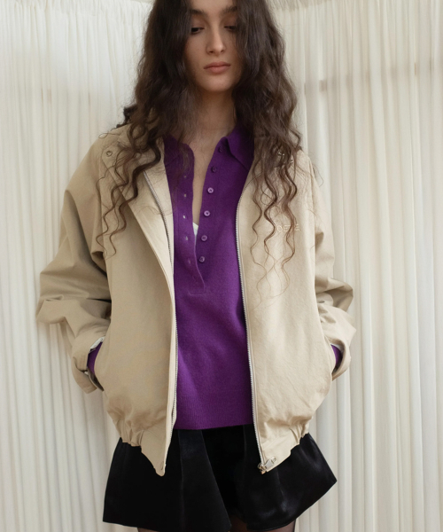 POETSEOUL(ポエットソウル)の「DUST BLOUSON_ベージュ(ブルゾン・レディース・その他・F)」の2枚目の写真