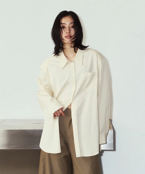 Knuth Marf(クヌースマーフ)の「Knuth Marf label over shirt(シャツ/ブラウス・レディース・イエロー・FREE)」の10枚目の写真