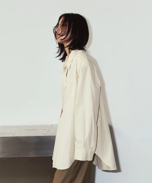 Knuth Marf(クヌースマーフ)の「Knuth Marf label over shirt(シャツ/ブラウス・レディース・イエロー・FREE)」の3枚目の写真