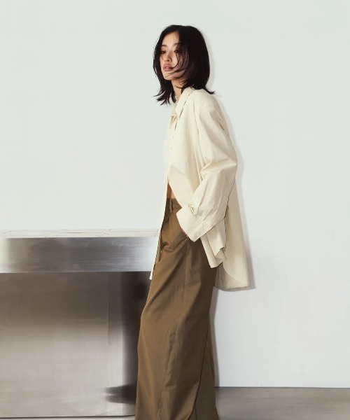 Knuth Marf(クヌースマーフ)の「Knuth Marf label over shirt(シャツ/ブラウス・レディース・イエロー・FREE)」の4枚目の写真