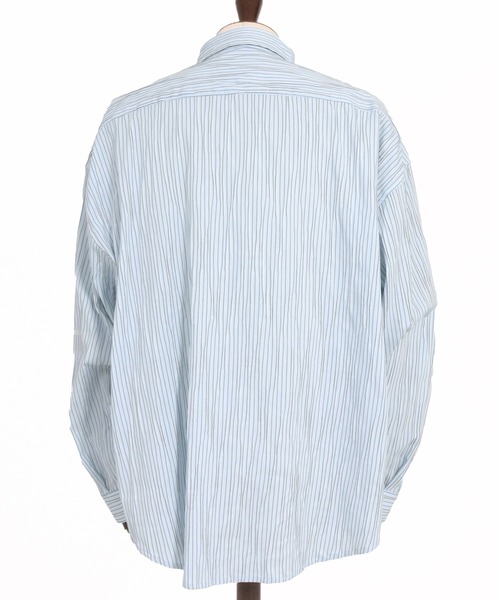 ADAM PATEK(アダムパテック)の「ms6671-stitched calm pinchstripe shirt ストライプシャツ(AP2625004)(シャツ/ブラウス・メンズ・ブルー/ホワイト・1/2)」の19枚目の写真