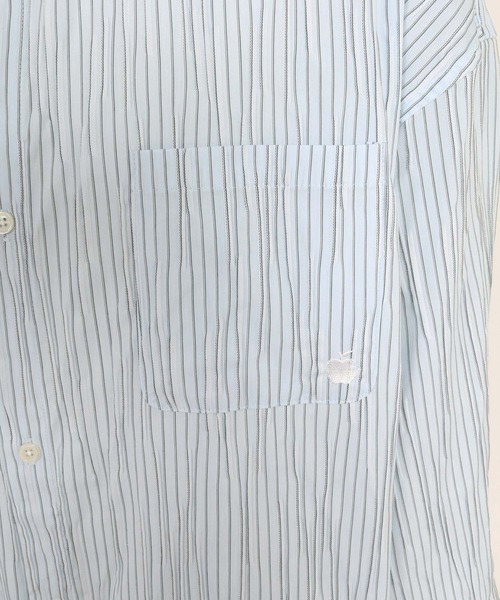 ADAM PATEK(アダムパテック)の「ms6671-stitched calm pinchstripe shirt ストライプシャツ(AP2625004)(シャツ/ブラウス・メンズ・ブルー/ホワイト・1/2)」の21枚目の写真