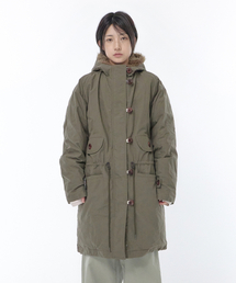 パデッド フィッシュテール ダッフルパーカ（カーキ）