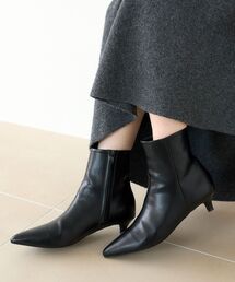 le.coeur blanc ポインテッドショートブーツ