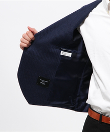 TAGLIATOREタリアトーレダブル8ジレベストKLAUSネイビーブラウン44 TAGLIATOREタリアトーレダブル8ジレベストKLAUSネイビーブラウン