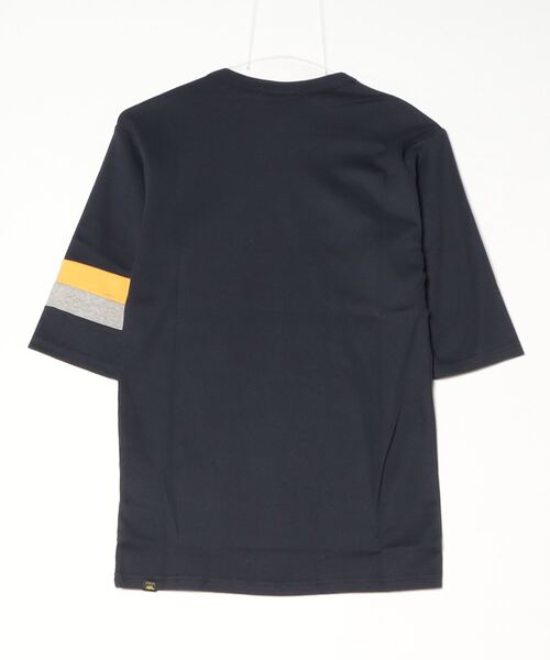 KRIFF MAYER（クリフメイヤー）の「タイトフィット袖切替5分袖Ｔシャツ（Tシャツ/カットソー・メンズ・グレー/ホワイト/グリーン/ピンク/チャコール/ネイビー・LARGE/MEDIUM）」の11枚目の写真