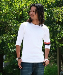 タイトフィット袖切替5分袖Ｔシャツ
