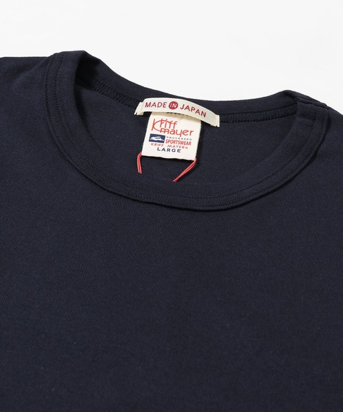 KRIFF MAYER（クリフメイヤー）の「タイトフィット袖切替5分袖Ｔシャツ（Tシャツ/カットソー・メンズ・グレー/ホワイト/グリーン/ピンク/チャコール/ネイビー・LARGE/MEDIUM）」の17枚目の写真