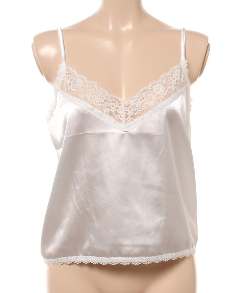 WEGO（ウィゴー）の「WEGO/ランジェリーキャミソール（キャミソール・レディース・ブラック/サックスブルー/ホワイト/ピンク/ライトピンク・FREE）」の13枚目の写真