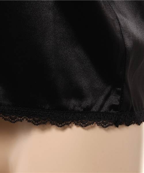 WEGO（ウィゴー）の「WEGO/ランジェリーキャミソール（キャミソール・レディース・ブラック/サックスブルー/ホワイト/ピンク/ライトピンク・FREE）」の10枚目の写真