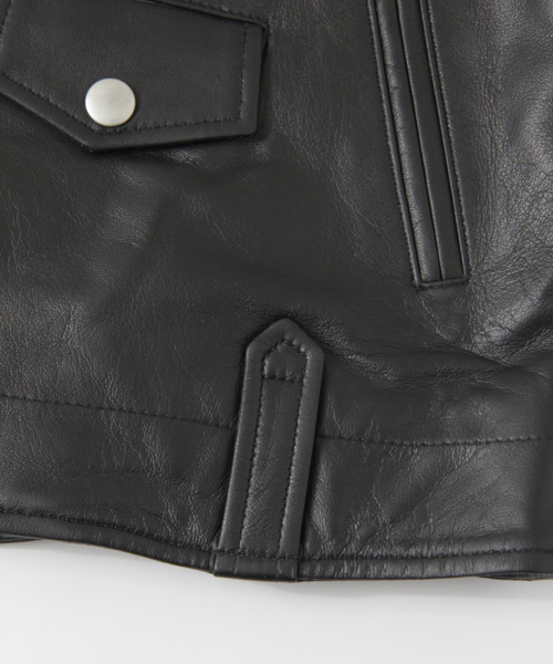 SUPP.（サップ）の「SUPP.　別注 RIDERS JACKET（ライダースジャケット・レディース・ブラック・S/M）」の10枚目の写真