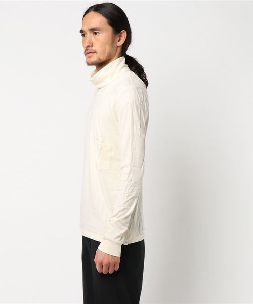 FACTOTUM（ファクトタム）の「【VALLIS】バイオシルキーシリーズタートルネック（Tシャツ/カットソー・メンズ・クリーム/ブラック/パープル/イエロー/ベージュ/オレンジ・46/44/48）」の7枚目の写真