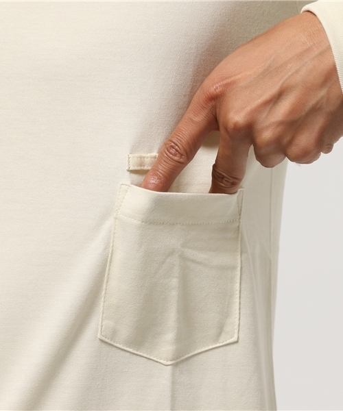 FACTOTUM（ファクトタム）の「【VALLIS】バイオシルキーシリーズタートルネック（Tシャツ/カットソー・メンズ・クリーム/ブラック/パープル/イエロー/ベージュ/オレンジ・46/44/48）」の12枚目の写真