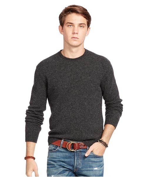 POLO RALPH LAUREN(ポロ ラルフ ローレン)の「メリノウールカシミヤ セーター(ニット/セーター・メンズ・レッド系1/ブラック/ネイビー・X-LARGE/X-SMALL/LARGE/MEDIUM/SMALL)」の1枚目の写真