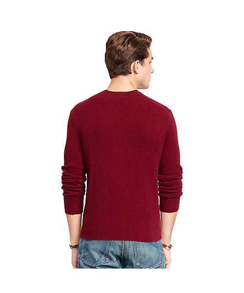 POLO RALPH LAUREN(ポロ ラルフ ローレン)の「メリノウールカシミヤ セーター(ニット/セーター・メンズ・レッド系1/ブラック/ネイビー・X-LARGE/X-SMALL/LARGE/MEDIUM/SMALL)」の9枚目の写真