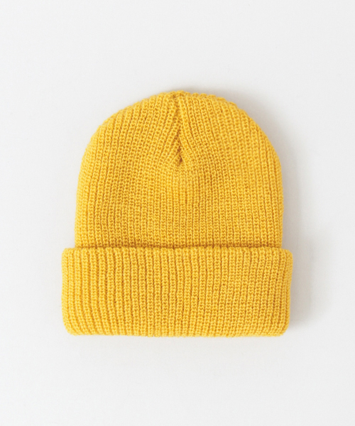 URBAN RESEARCH Sonny Label（アーバンリサーチサニーレーベル）の「Sonny Label  MADE IN USA ニット帽（ニットキャップ/ビーニー・レディース・インディゴブルー/マスタード/ホワイト/グリーン/レッド/ブラック/カーキ/チャコールグレー・ONE）」の16枚目の写真