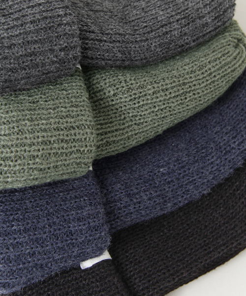 URBAN RESEARCH Sonny Label（アーバンリサーチサニーレーベル）の「Sonny Label  MADE IN USA ニット帽（ニットキャップ/ビーニー・レディース・インディゴブルー/マスタード/ホワイト/グリーン/レッド/ブラック/カーキ/チャコールグレー・ONE）」の10枚目の写真