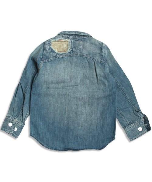 F.O.KIDS(エフオーキッズ)の「プレミアムリメイクシャツ(シャツ/ブラウス・キッズ・ネイビー/ブルー・95/100/120/140/80/90/110/130)」の12枚目の写真