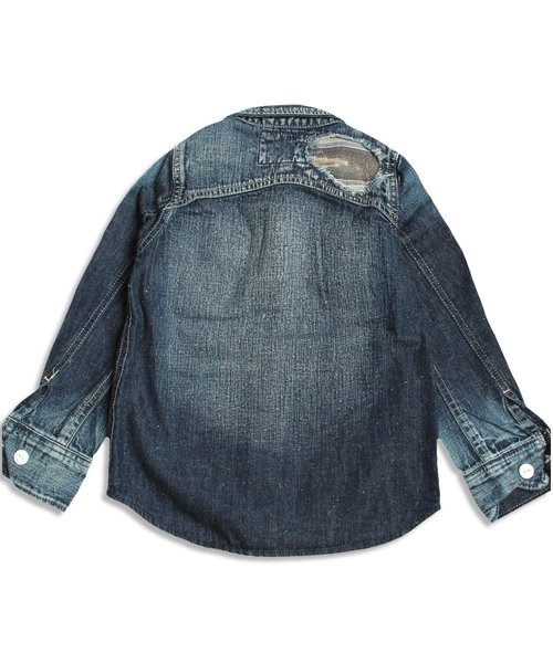 F.O.KIDS(エフオーキッズ)の「プレミアムリメイクシャツ(シャツ/ブラウス・キッズ・ネイビー/ブルー・95/100/120/140/80/90/110/130)」の13枚目の写真