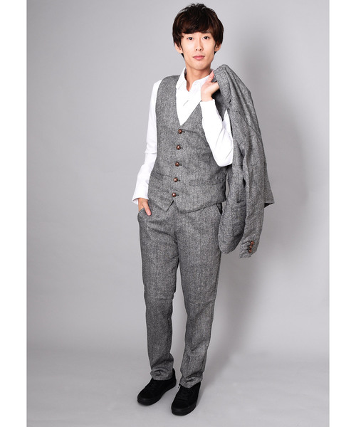 VIBGYOR（ヴィブジョー）の「VIBGYOR Select/ ツイードテーパードパンツ（その他パンツ・メンズ・グレー/チャコールグレー/グレー系その他/グレー系その他2・MEDIUM/LARGE/X-LARGE）」の17枚目の写真