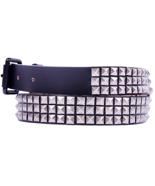 8(eight)(エイト)の「3連 スタッズベルト 本革 シンプル(ベルト・メンズ・シルバー/ブラック・FREE)」の19枚目の写真