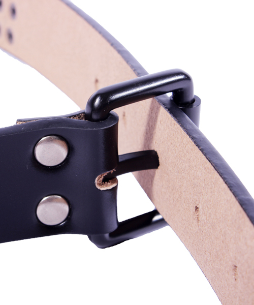 8(eight)(エイト)の「3連 スタッズベルト 本革 シンプル(ベルト・メンズ・シルバー/ブラック・FREE)」の8枚目の写真