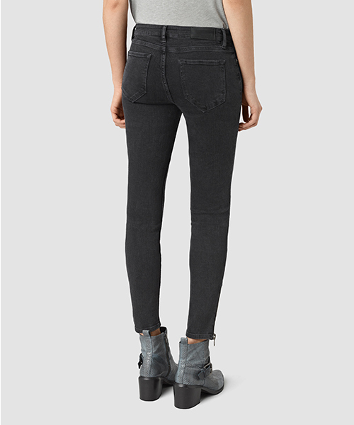 ALLSAINTS（オールセインツ）の「MAST ANKLE ZIP（デニムパンツ・レディース・ライトブラック・25/26/27/24）」の15枚目の写真