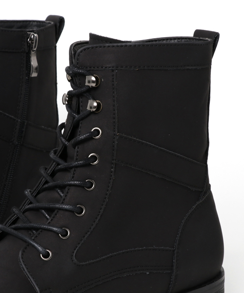JACKROSE（ジャックローズ）の「PUミリタリーシューレースブーツ（ブーツ・メンズ・ブラック/ブラウン/キャメル・M/L）」の9枚目の写真