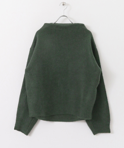 KBF（ケイビーエフ）の「KBF ハイネック袖ボリュームカットソー（Tシャツ/カットソー・レディース・グリーン/ライトグレー/ブルー・ONE）」の14枚目の写真