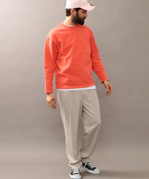 BEAUTY&YOUTH UNITED ARROWS(ビューティーアンドユースユナイテッドアローズ)の「BY ガーメントダイ ワイド スウェット ◆(スウェット・メンズ・ライラック/ライトピンク/ブラック・LARGE/SMALL/X-LARGE/MEDIUM)」の11枚目の写真