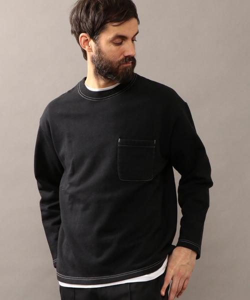 BEAUTY&YOUTH UNITED ARROWS(ビューティーアンドユースユナイテッドアローズ)の「BY ガーメントダイ ワイド スウェット ◆(スウェット・メンズ・ライラック/ライトピンク/ブラック・LARGE/SMALL/X-LARGE/MEDIUM)」の12枚目の写真