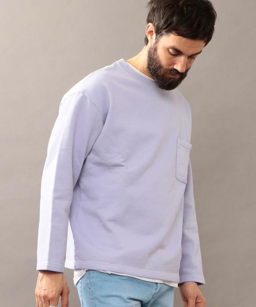 BEAUTY&YOUTH UNITED ARROWS(ビューティーアンドユースユナイテッドアローズ)の「BY ガーメントダイ ワイド スウェット ◆(スウェット・メンズ・ライラック/ライトピンク/ブラック・LARGE/SMALL/X-LARGE/MEDIUM)」の5枚目の写真