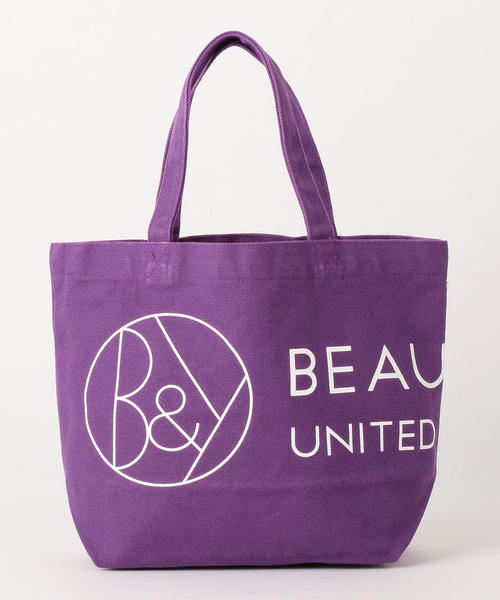 BEAUTY&YOUTH UNITED ARROWS（ビューティーアンドユースユナイテッドアローズ）の「BY キャンバスロゴトートバッグ ◇（トートバッグ・レディース・ホワイト/ブラック/コバルトブルー/ブラウン/ワインレッド/オリーブ/グレー/オレンジ系その他/ダークグレー/オレンジ/イエロー/ダークグリーン/パープル/マスタード/ロイヤルブルー/ベージュ/その他1・フリー）」の2枚目の写真