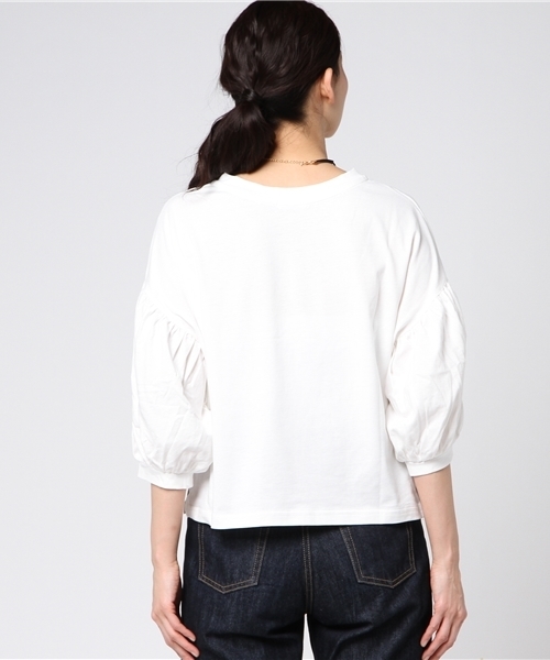 Honeys（ハニーズ）の「チョーカー付プルオーバー（Tシャツ/カットソー・レディース・ブラック/オフホワイト/杢グレー/レッド/グリーン・L/M）」の8枚目の写真