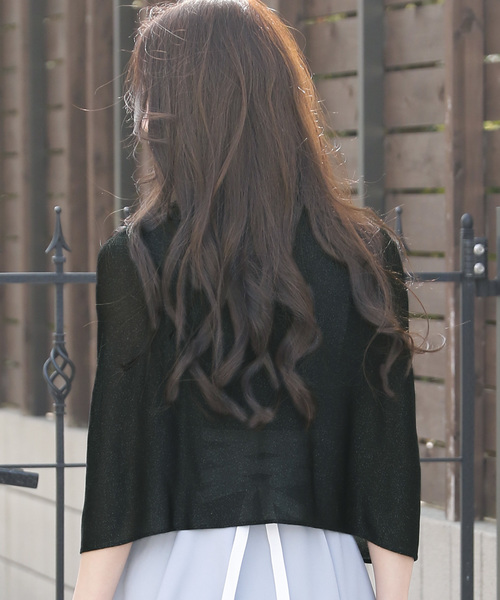 PourVous（プールヴー）の「フリンジショール・ストール結婚式 オケージョン フォーマル  二次会 お呼ばれ（ストール/ショール・レディース・ブラック/シャンパン・FREE）」の8枚目の写真