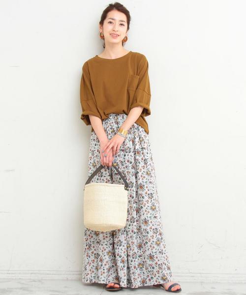 BEAUTY&YOUTH UNITED ARROWS（ビューティーアンドユースユナイテッドアローズ）の「BY∴ ドルマンポケット6分袖カットソー ◆（Tシャツ/カットソー・レディース・ホワイト/ブラック/ナチュラル/マスタード/オリーブ/ダークグリーン・FREE）」の10枚目の写真